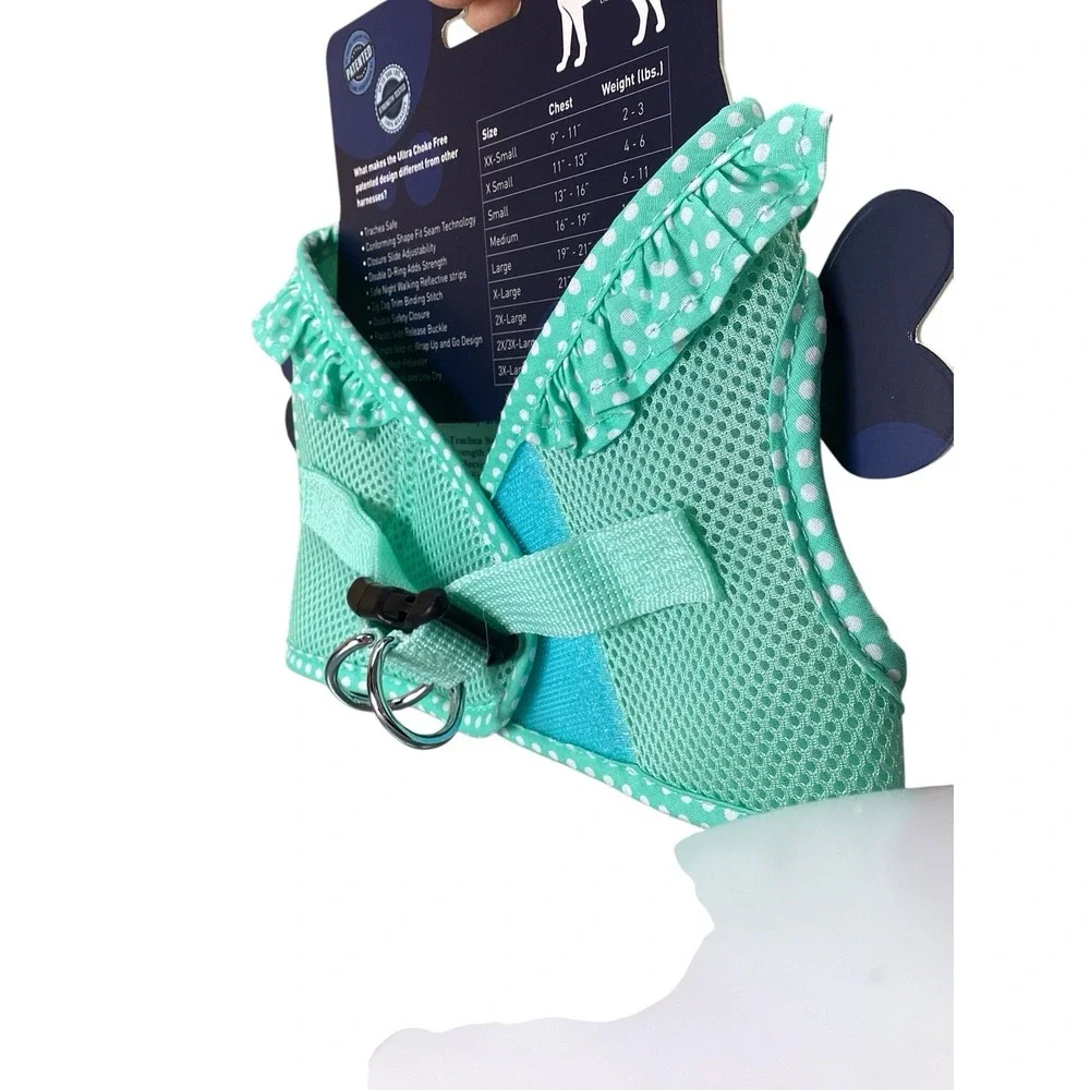 American River | Aqua | Choke-Free | Dog‎ Harness -XL | 21